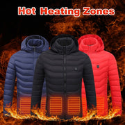 New Heated Jacket Coat USB Electric Jacket Cotton Coat Heater