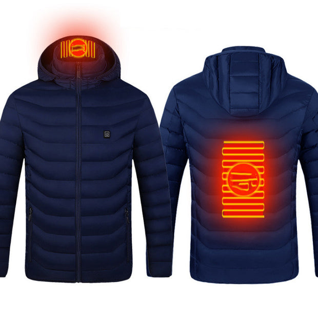 New Heated Jacket Coat USB Electric Jacket Cotton Coat Heater