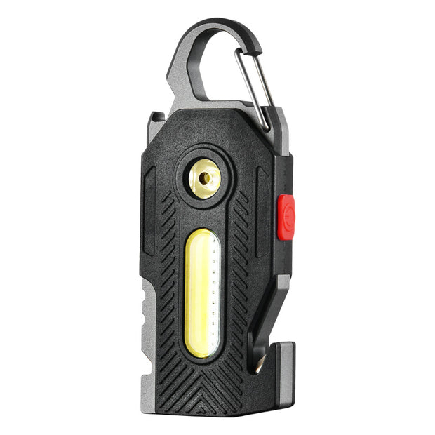 Keychain Hero: Multifunctional COB Emergency Light for Outdoor Adventures